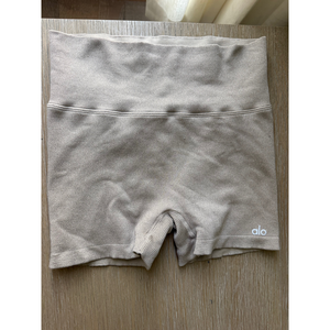 Alo Yoga Ribbed High-Waist Biker Shorts